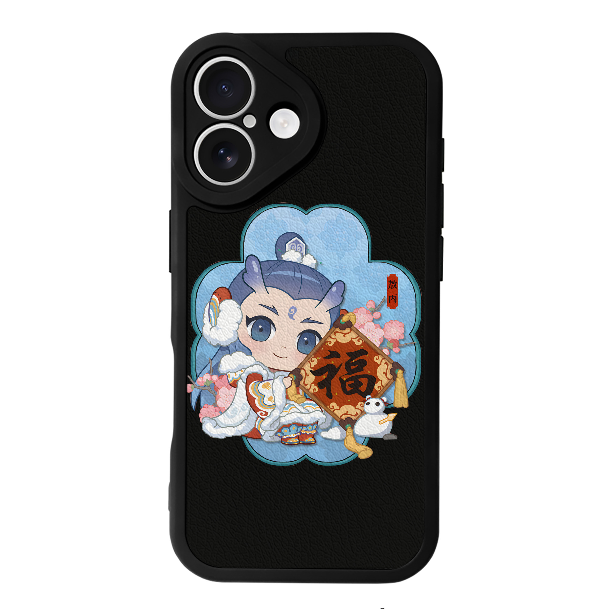 （画像用） Ne Zha 2 ナタ 魔童の大暴れ 【iPhone 16シリーズ対応】シリコンスマホケース（レザー調） 材質：シリコン